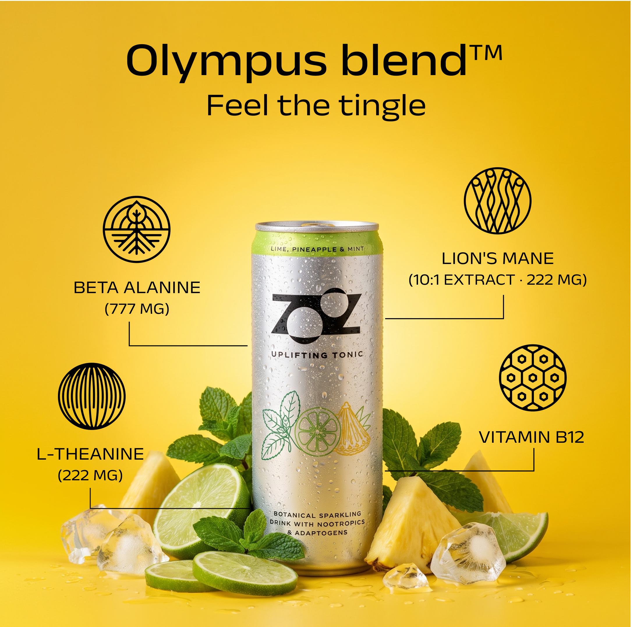 Lime, Pineapple, and Mint