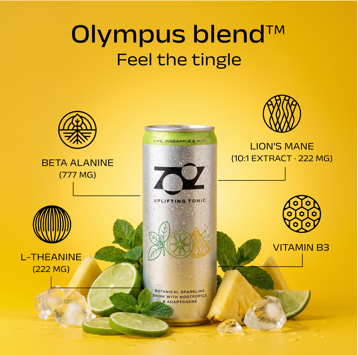 Lime, Pineapple & Mint – ZOOZ Drinks